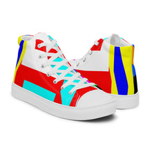 Load image into Gallery viewer, Men’s high top canvas shoes- SQ14-S1 - FLAMES
