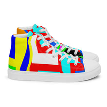 Load image into Gallery viewer, Men’s high top canvas shoes- SQ14-V1 - FLAMES