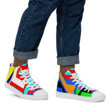 Load image into Gallery viewer, Men’s high top canvas shoes- SQ14-V1 - FLAMES