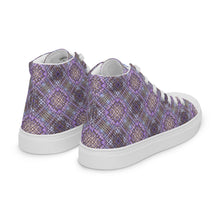 Load image into Gallery viewer, Men’s high top canvas shoes - PILLARS VIOLET