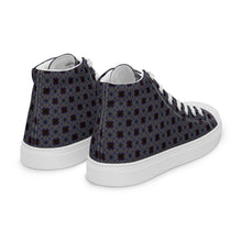 Load image into Gallery viewer, Men’s high top canvas shoes - CHOCOLATE BLUEBERRIES