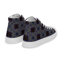 Load image into Gallery viewer, Men’s high top canvas shoes - CHOCOLATE BLUE
