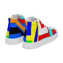 Load image into Gallery viewer, Men’s high top canvas shoes- SQ14-V1 - FLAMES