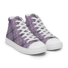 Load image into Gallery viewer, Men’s high top canvas shoes - PILLARS VIOLET