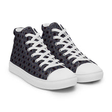 Load image into Gallery viewer, Men’s high top canvas shoes - CHOCOLATE BLUEBERRIES