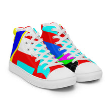 Load image into Gallery viewer, Men’s high top canvas shoes- SQ13-S1 - POD