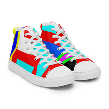 Load image into Gallery viewer, Men’s high top canvas shoes- SQ14-S1 - FLAMES