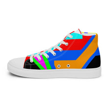 Load image into Gallery viewer, Men’s high top canvas shoes- SQ14-S1 - FLAMES