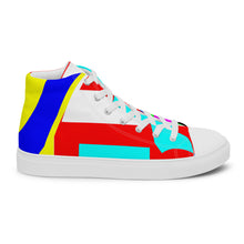 Load image into Gallery viewer, Men’s high top canvas shoes- SQ13-S1 - POD