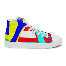 Load image into Gallery viewer, Men’s high top canvas shoes- SQ13-V1 - POD