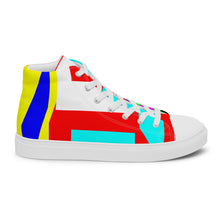 Load image into Gallery viewer, Men’s high top canvas shoes- SQ14-S1 - FLAMES