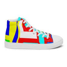 Load image into Gallery viewer, Men’s high top canvas shoes- SQ14-V1 - FLAMES