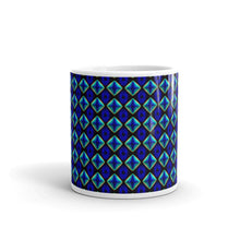 Load image into Gallery viewer, White glossy mug - Rainbow Blue