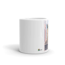 Load image into Gallery viewer, White glossy mug - COBBLESTONE BALCONIES AND TREE