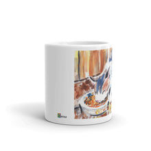 Load image into Gallery viewer, White glossy mug - KITTEN DINNER
