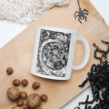 Load image into Gallery viewer, White glossy mug - STAIR DOWN TIME