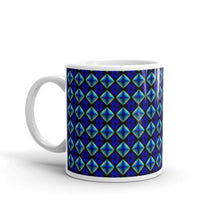 Load image into Gallery viewer, White glossy mug - Rainbow Blue