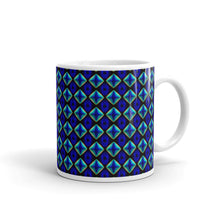 Load image into Gallery viewer, White glossy mug - Rainbow Blue