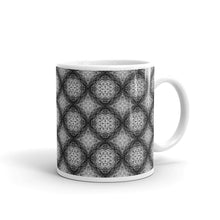 Load image into Gallery viewer, White glossy mug - SCRIBBLE FLOWER
