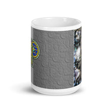 Load image into Gallery viewer, White glossy mug - SNAKEEYES PGRAY