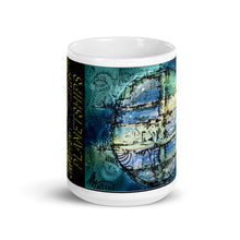 Load image into Gallery viewer, White glossy mug - BLUE BUBBLE PGOLD