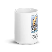 Load image into Gallery viewer, White glossy mug - DNA Menu