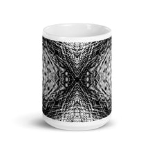 Load image into Gallery viewer, White glossy mug - SCRIBBLE FLOWER sm