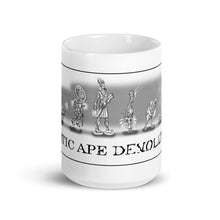 Load image into Gallery viewer, White glossy mug - Aquatic Ape Devolution