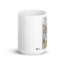 Load image into Gallery viewer, White glossy mug - Tropical Resting