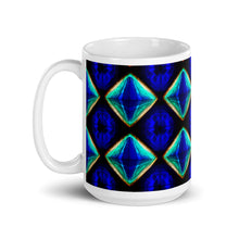 Load image into Gallery viewer, White glossy mug - Rainbow Blue