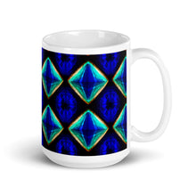 Load image into Gallery viewer, White glossy mug - Rainbow Blue