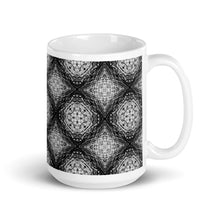 Load image into Gallery viewer, White glossy mug - SCRIBBLE FLOWER