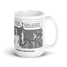 Load image into Gallery viewer, White glossy mug - NANOBOT EMANCIPATION
