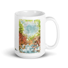 Load image into Gallery viewer, White glossy mug - JUNGLE RIVER RAPIDS