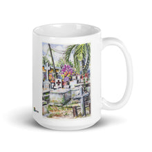 Load image into Gallery viewer, White glossy mug - Tropical Resting