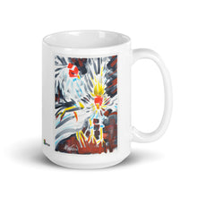 Load image into Gallery viewer, White glossy mug - DANCE OF FEATHERS