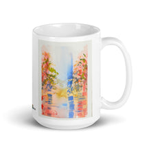 Load image into Gallery viewer, White glossy mug - PASTEL RIVER