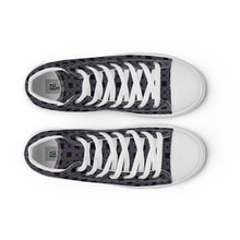 Load image into Gallery viewer, Women’s high top canvas shoes - CHOCOLATE BLUEBERRIES