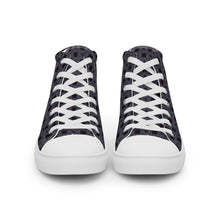 Load image into Gallery viewer, Women’s high top canvas shoes - CHOCOLATE BLUEBERRIES