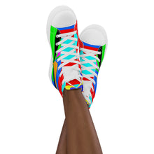 Load image into Gallery viewer, Women’s high top canvas shoes - SQA10-V1