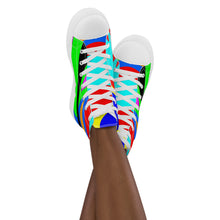 Load image into Gallery viewer, Women’s high top canvas shoes - SQA12-V1