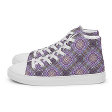 Load image into Gallery viewer, Women’s high top canvas shoes - PILLARS VIOLET