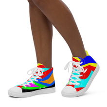 Load image into Gallery viewer, Women’s high top canvas shoes - SQA12-S1