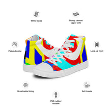 Load image into Gallery viewer, Women’s high top canvas shoes - SQA5-V1