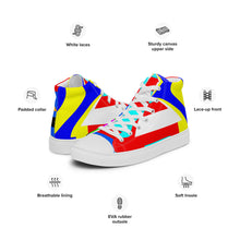 Load image into Gallery viewer, Women’s high top canvas shoes - SQA10-V1