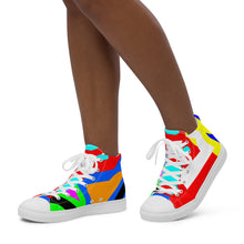 Load image into Gallery viewer, Women’s high top canvas shoes - SQA11-V1