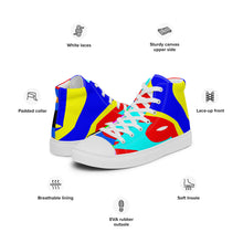 Load image into Gallery viewer, Women’s high top canvas shoes - SQA12-V1