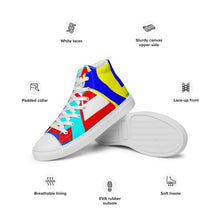Load image into Gallery viewer, Women’s high top canvas shoes - SQA13-V1