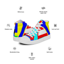 Load image into Gallery viewer, Women’s high top canvas shoes - SQA13-V1