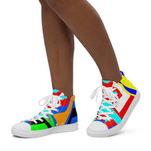 Load image into Gallery viewer, Women’s high top canvas shoes - SQA14-V1
